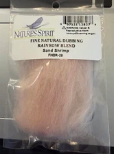Natures Spirit Fine Natural Dubbing Rainbow Blend SAND SHRIMP