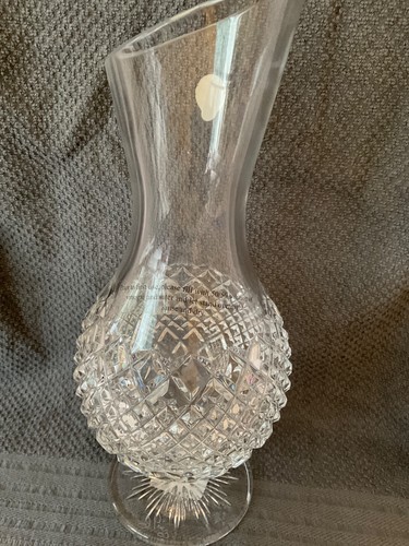 Waterford Crystal Castle Nore Footed Carafe Signed-- 11.5" - Picture 3 of 6