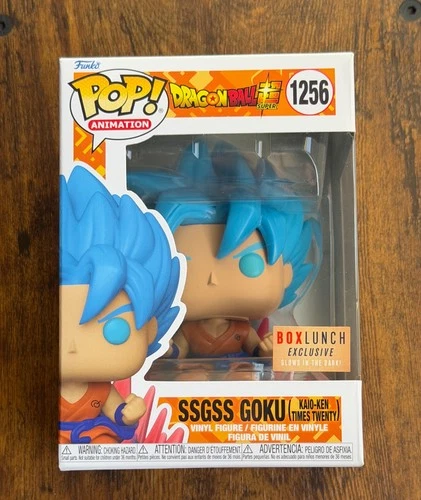 Funko Pop! Dragon Ball-SSGSS Goku (Kaio-Ken Times Twenty) (GITD) BoxLunch #1256