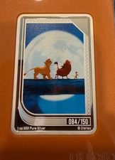 2025 Agoro Disney Renaissance Trading Coin The Lion King Topaz .999 FINE 84/150