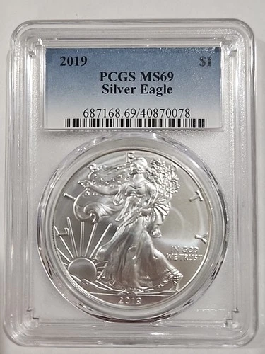2019 $1 American Silver Eagle PCGS MS69