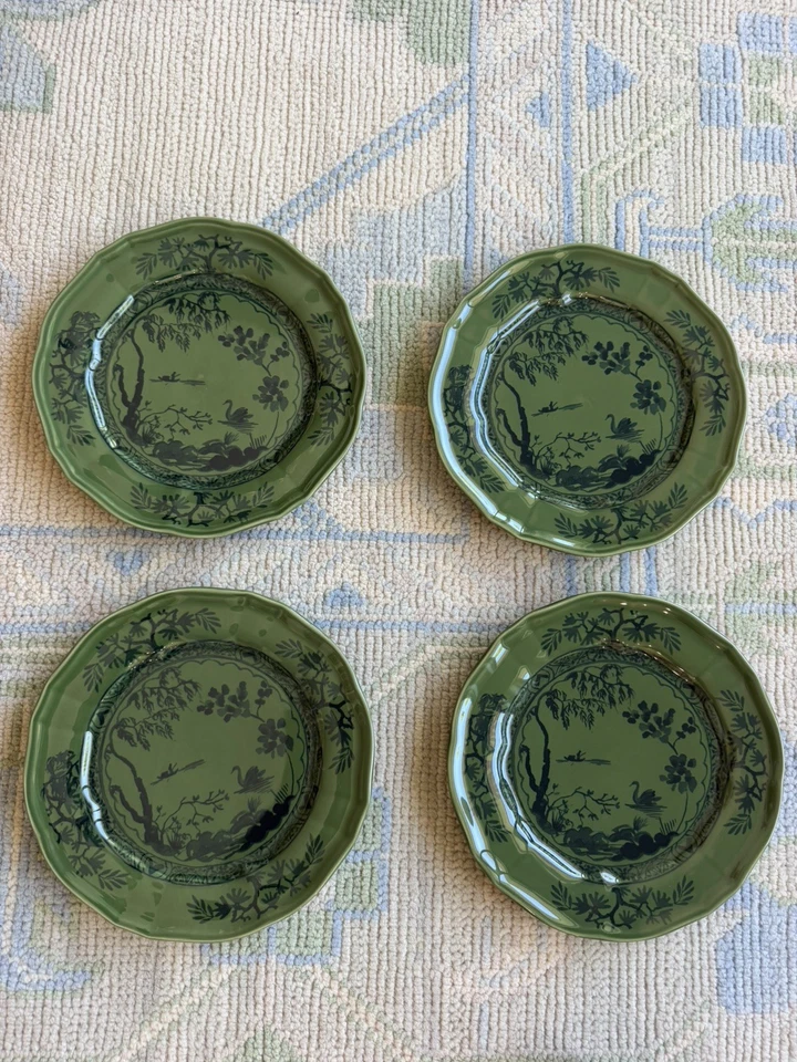 Handcrafted Southern Living 4 Dessert/ Salad Plates Inspired By Ginori 1735 - Image 1 of 4