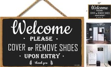 Remove Your Shoes Sign, Please Remove Your Shoes Wood Sign, Wall Black-10