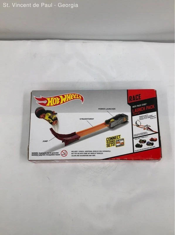 Hot Wheels Moto Track Stars Launch Pack New In Box - Image 2 of 4
