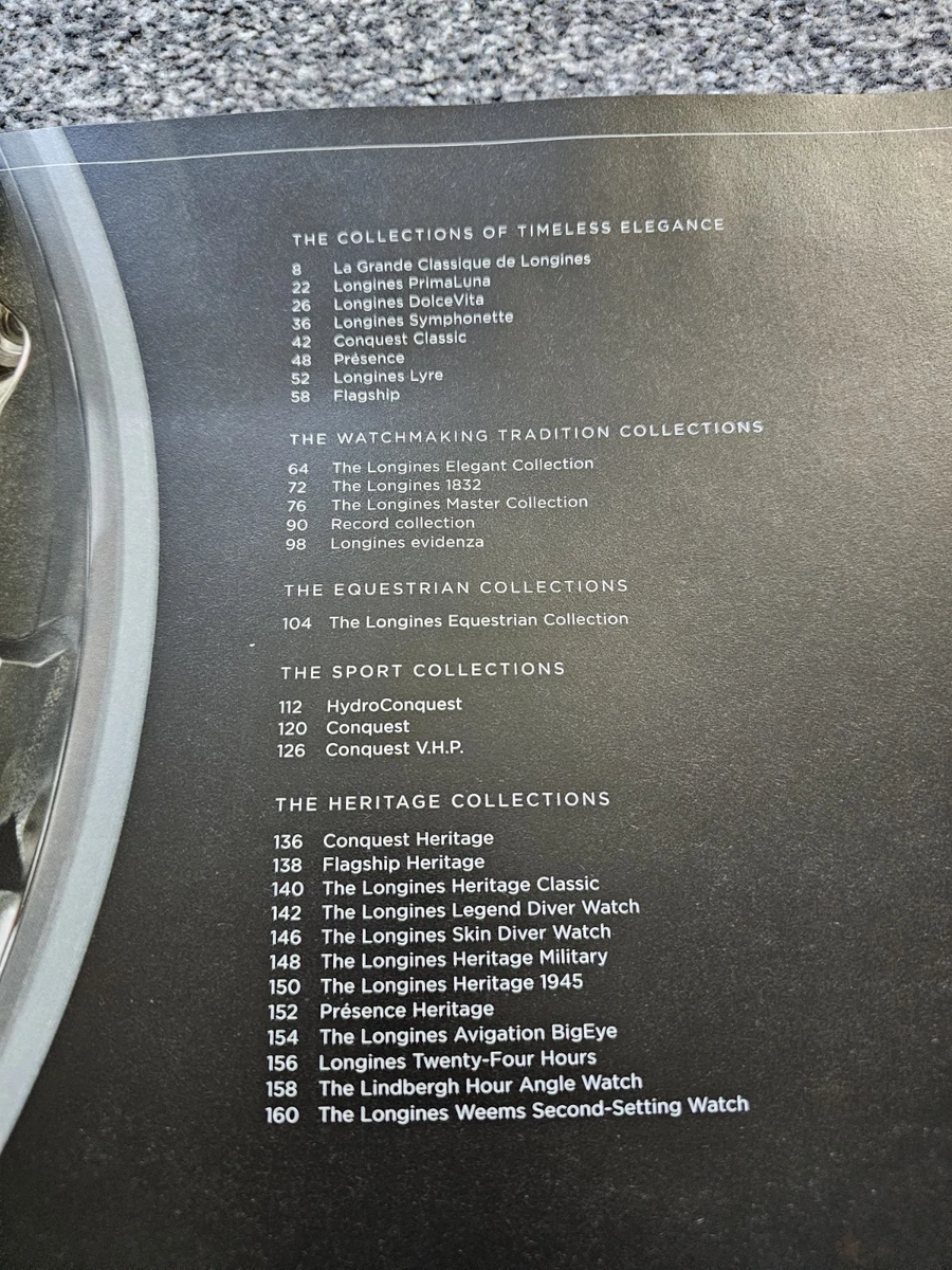 Libro Catálogo Colección Relojes Longines