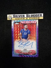 2024-25 Eric Gordon Topps Chrome Auto Purple Geometric #TCA-EG Philadelphia 76er