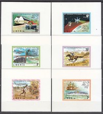 Liberia - Mail 1974 Yvert 633/8 Sheets Without Perforation ** Mnh Transport