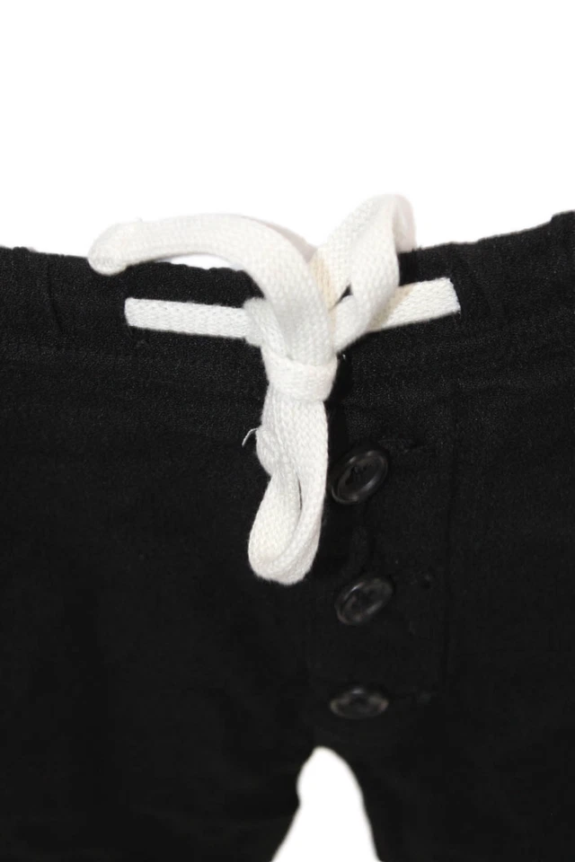 Pantalones de chándal James Perse para mujer cintura elástica con cordón salón negros talla 0 Foto 4 de 4