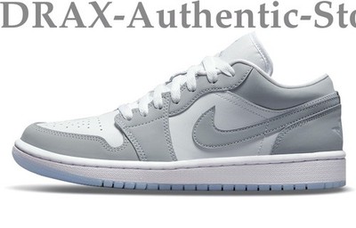 Jordan 1 Low ''Wolf Grey'' Unisex Retro Sneakers White Grey DC0774-105