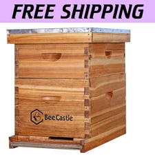 Comprehensive 8-Frame Langstroth Beehive with Deep & Medium Boxes Included