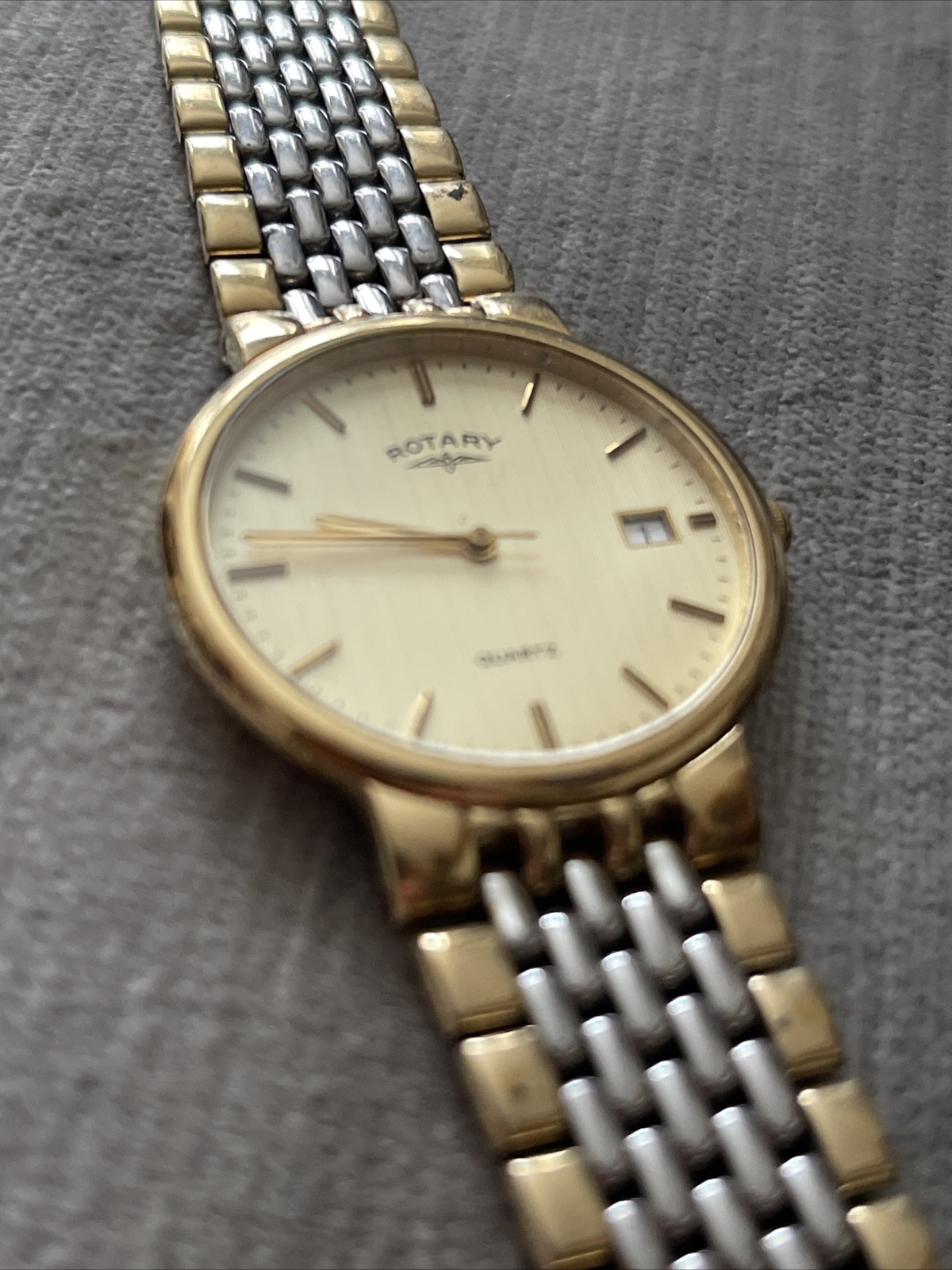 Vintage Rotary Mens Quartz Watch Ref 4449 SR616SW. Untested eBay