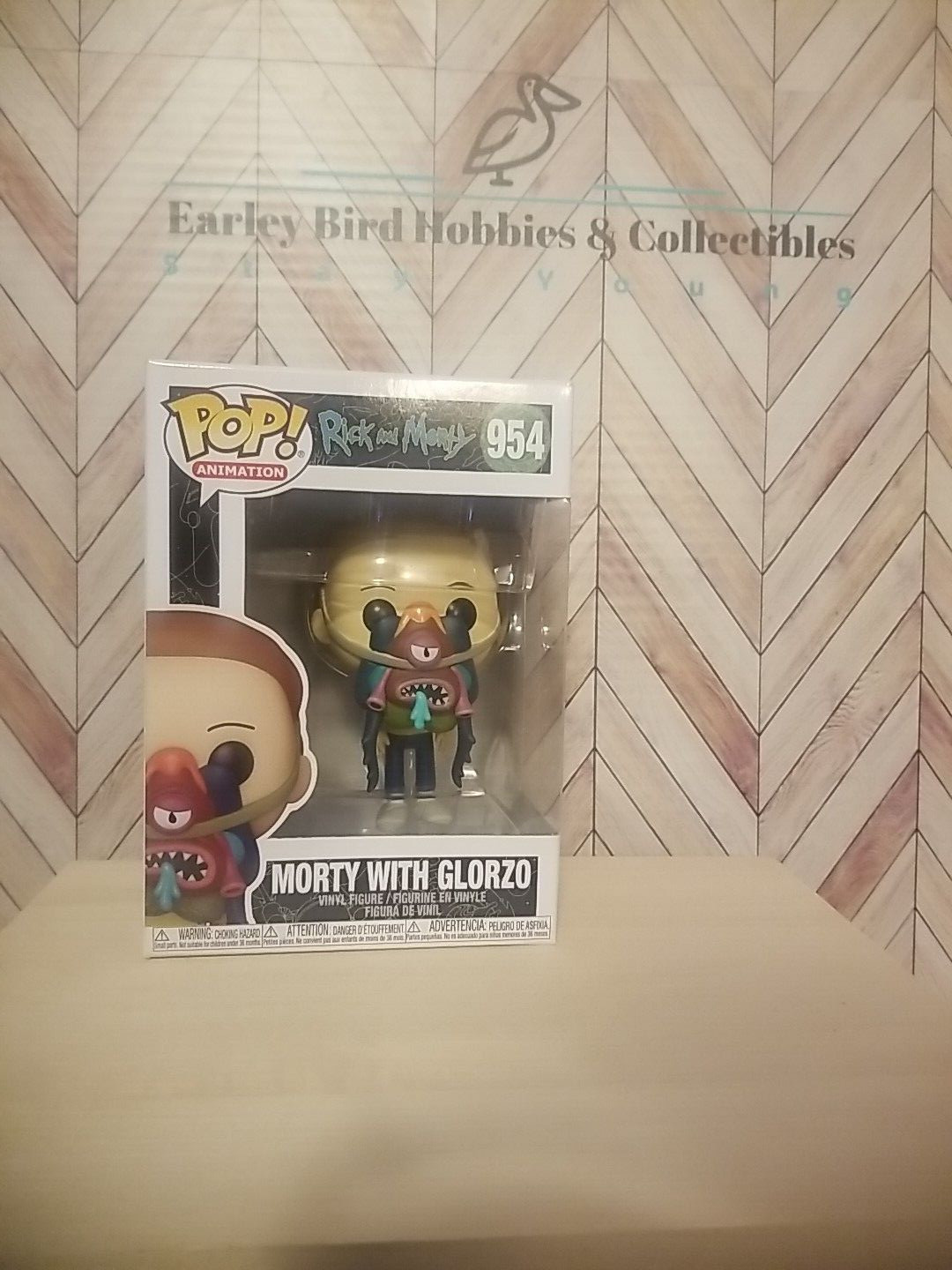 Funko Pop! (#1) Vinyl: Rick And Morty - Morty With Glorzo #954