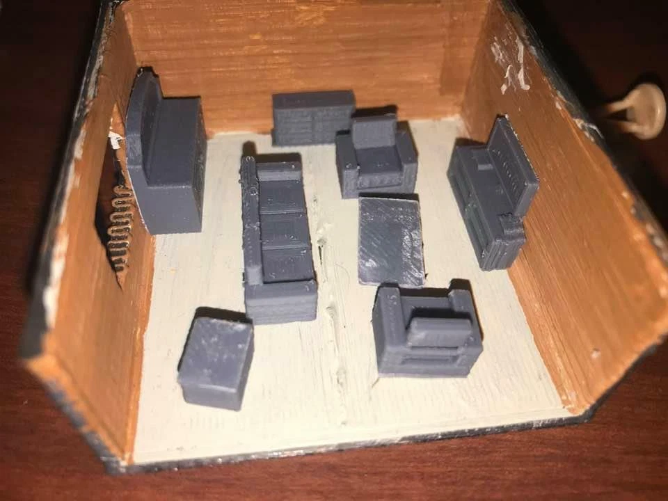 Ho 1/87 Scale Modern Living Room Furniture Set - Image 2 of 4