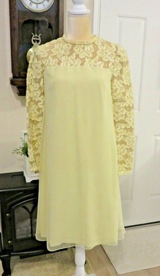 light yellow cocktail dress