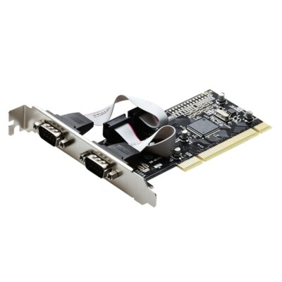 Serial Riser 2 Port RS232 Serial Port Expansion Card PCI To Serial Riser Adapter ...
