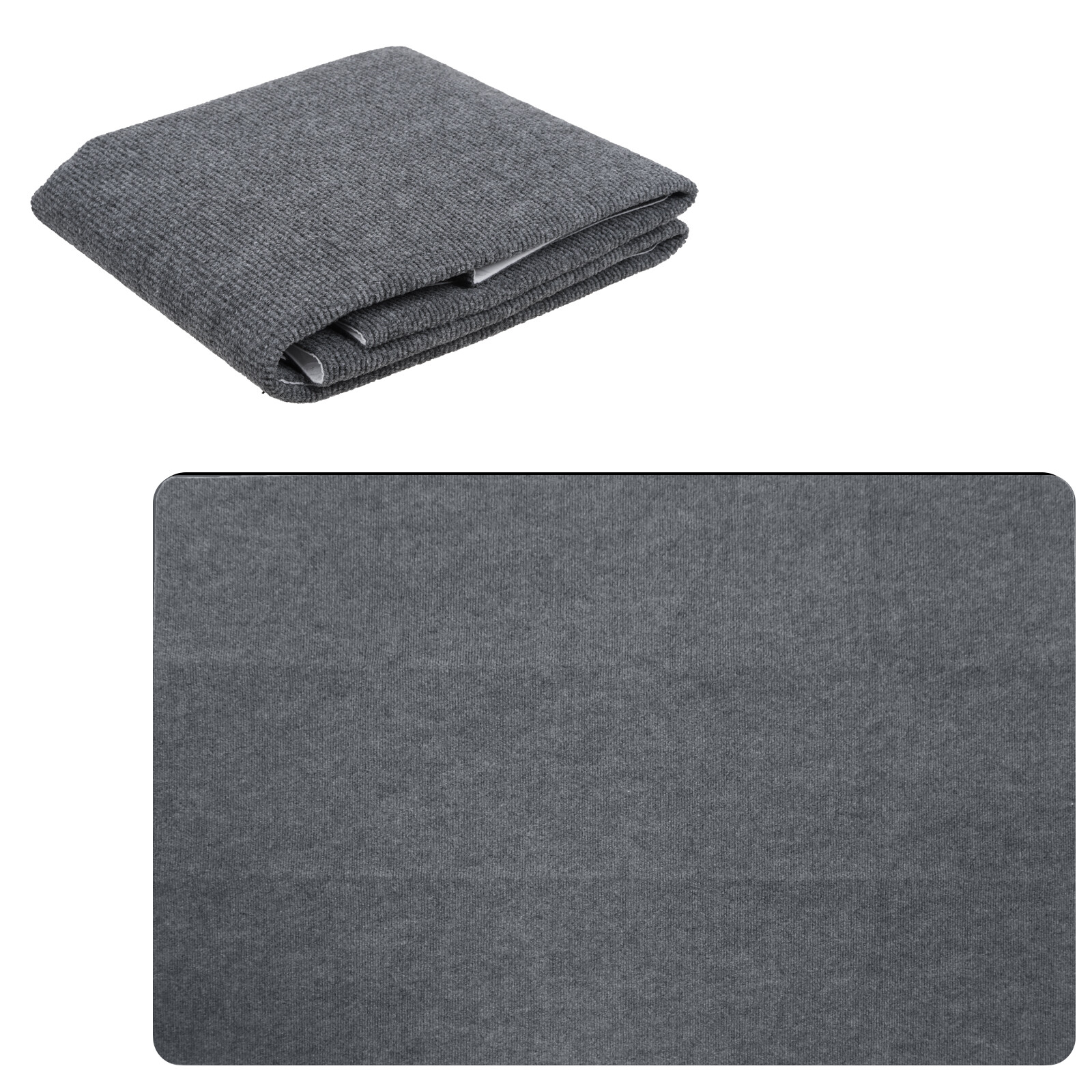 Bodenschutzmatte Für Bürostühle 90x140 Cm - Rutschfeste Schreibtischunterlage Dunkelgrau