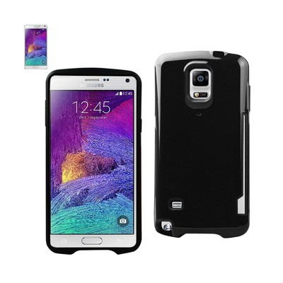 Reiko Samsung Galaxy Note 4 Candy Shield Case with Card Holder in Black | MaxStr