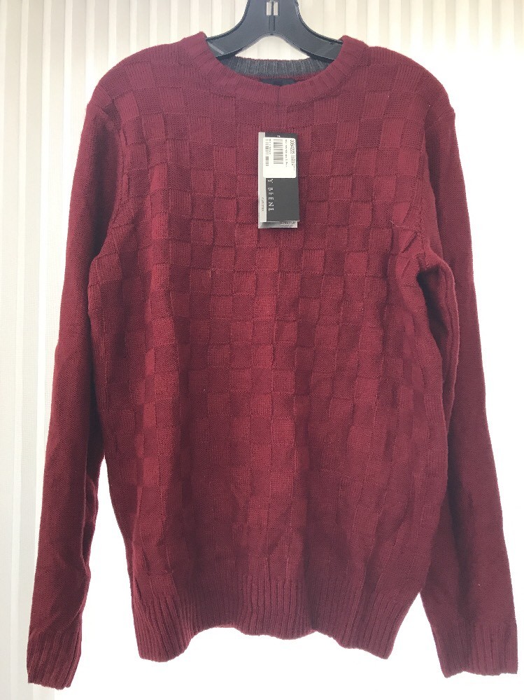 Warm Knit Sweater Size S Red Wine 