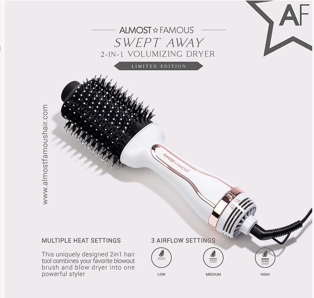 Almost Famous Angelica White Sweep Away in Volumizing Dryer