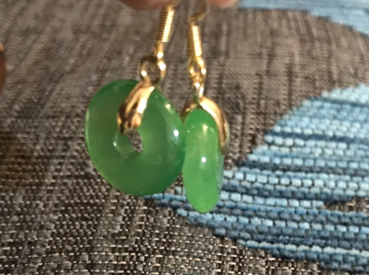 Jade on sale earrings ebay