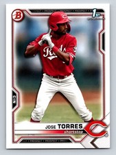 Jose Torres 2021 Bowman Draft #BD-125 Cincinnati Reds