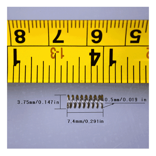 Druckfedern 50ea/SUS/0,019"" WD/0,118""OD/0,291"" FL/YUHAN FEDER / Y1103 -a - Bild 2 von 5