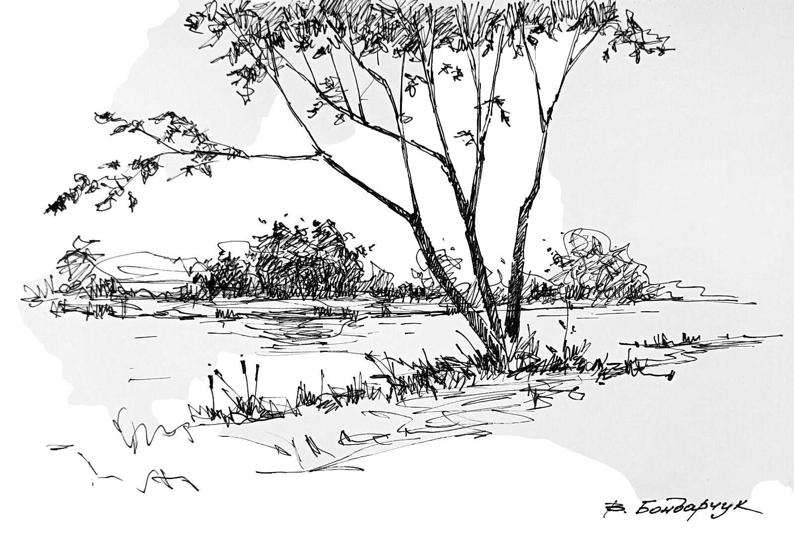 Illustration Art Landscape Art Drawings