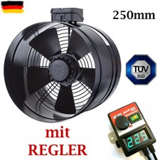  Power Axial Turbo Wentylator rurowy 250mm Wentylator rurowy nawiewu Wentylator rurowy Wentylator osiowy + regulator