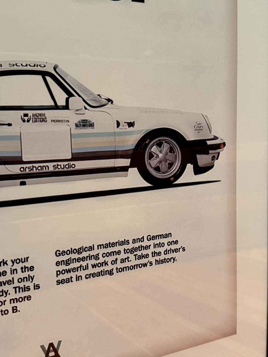 Daniel Arsham Porsche 911 930 Turbo Large Poster or Framed Canvas