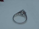 Vintage DQ QVC Sterling Solitaire 4.00ct Crystal Ring Ornate Band Sz 10 3.9Grams — photo 8