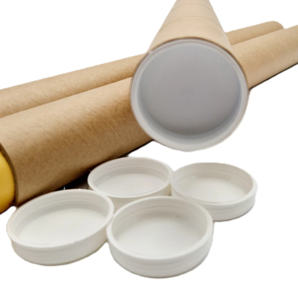 10 tubes carton brun pour affiche poster 5 cm x 64 cm - Photo 2/3