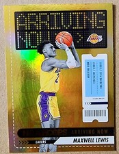 2023-24 Panini NBA Hoops Basketball Maxwell Lewis RC Arriving Now #14 Holo Foil