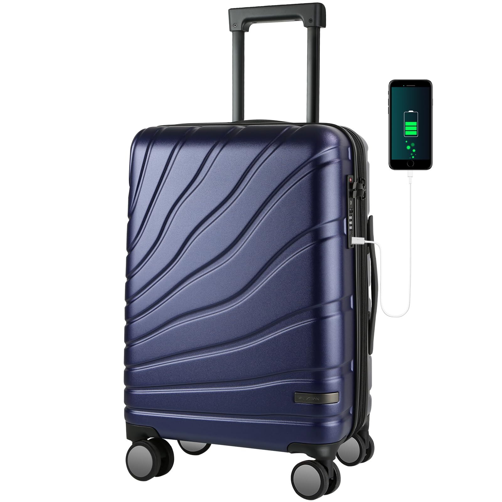 VANKEAN Carry On Luggage with Spinner Wheels & TSA Lock, Expandable Fashionab...-image