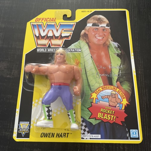owen hart wwf/wwe Hasbro figure moc...