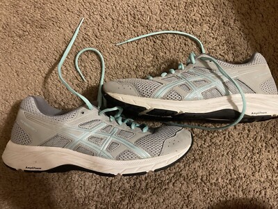 Asics Women’s Gel Contend Running Shoes Amplifoam Gray Turquoise Size 10 