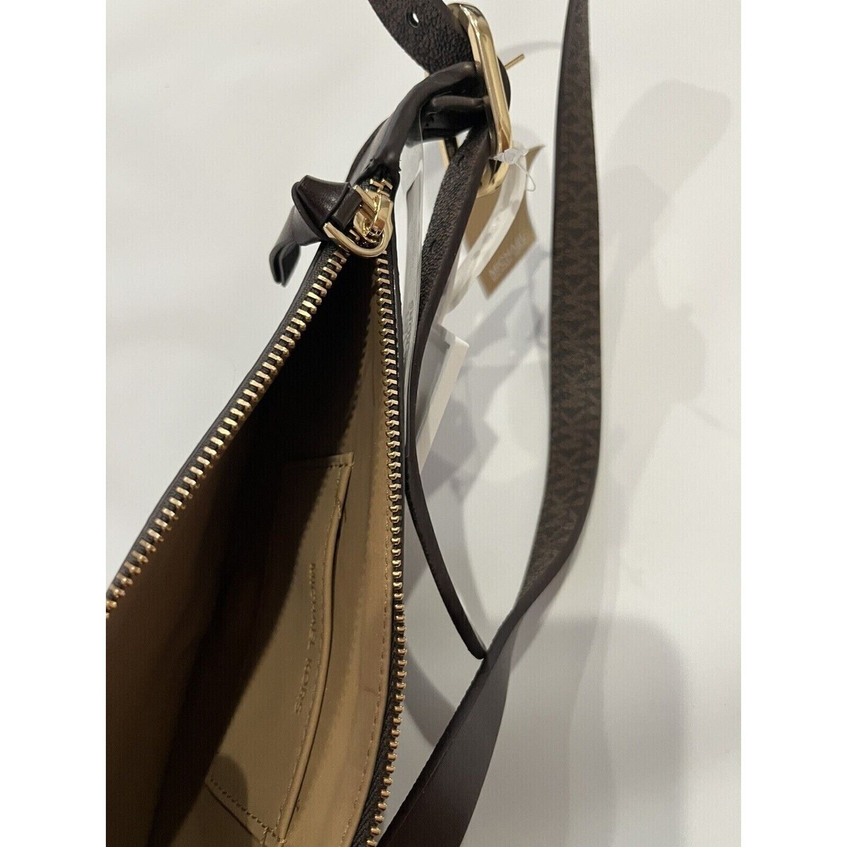 Brown michael kohrs reversible belt bag Michael Kors 38mm Leather Reversible MK Logo Plaque Buckle  main image 3