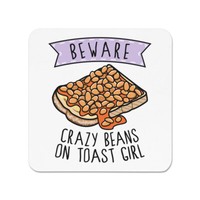 Beware VerrüCkte Beans On Toast MäDchen KüHlschrankmagnet Witz Tochter FrüHstüCk