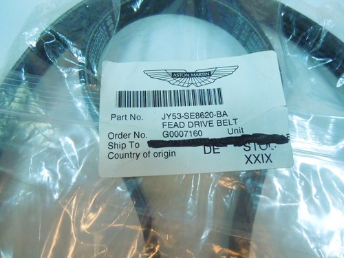 ASTON MARTIN SERPENTINE FEED BELT JY53-SE8620-BA - Picture 2 of 3