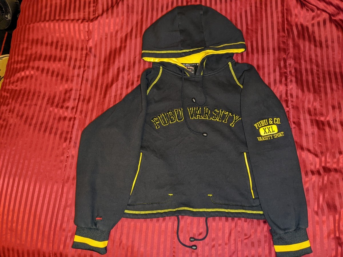 Vintage FUBU Sports Varsity Collection Hoodie Sweater Large L 90s