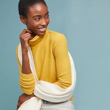 Anthropologie Brushed Fleece Turtleneck NEW NWT XL