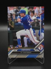 PR: 700! Evan Carter 2024 Topps Now Road To Opening Day SP Texas Rangers RC