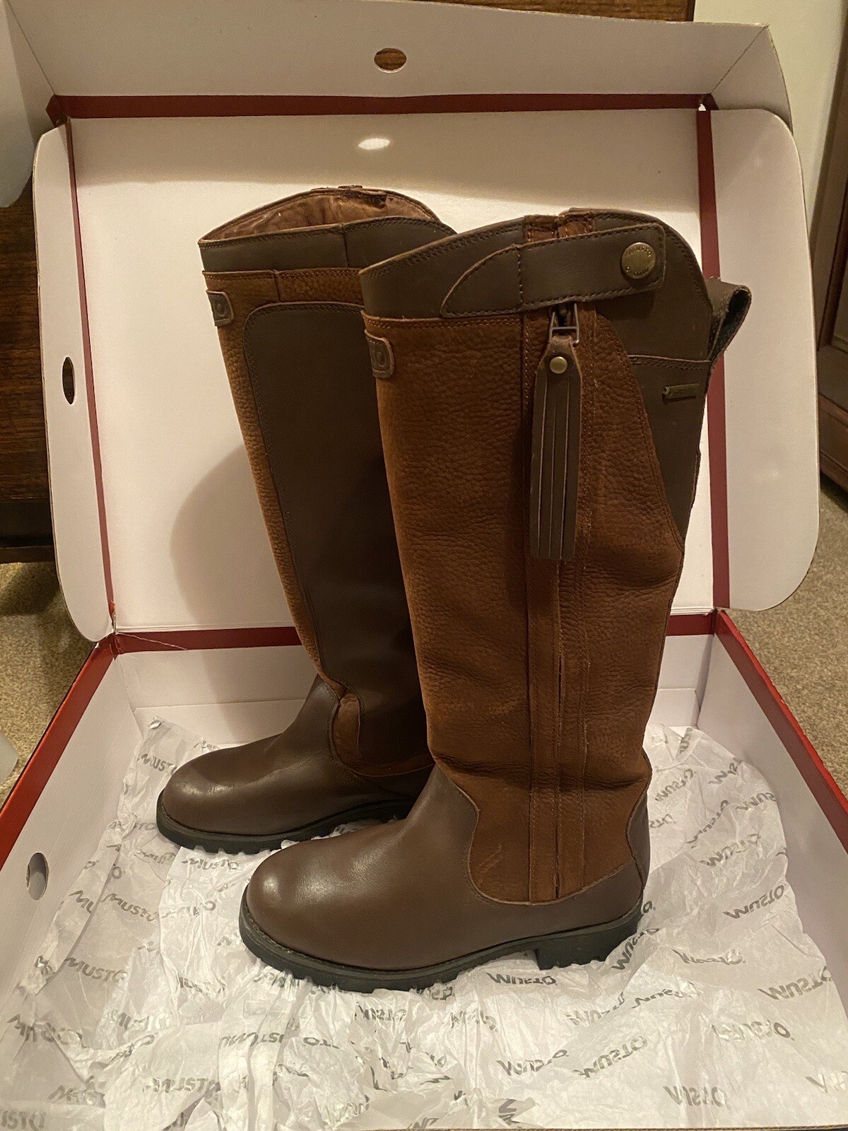 MUSTO Suffolk ladies leather country boots size 6 (fits More Like