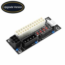 4 in 1 Molex 4Pin/SATA/ATX 6Pin/4Pin Dual PSU Multiple Power Supply Adapter