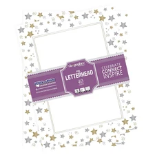 Stars & Swirls Design Paper 8.5x11 Letter Size 40 Sheets