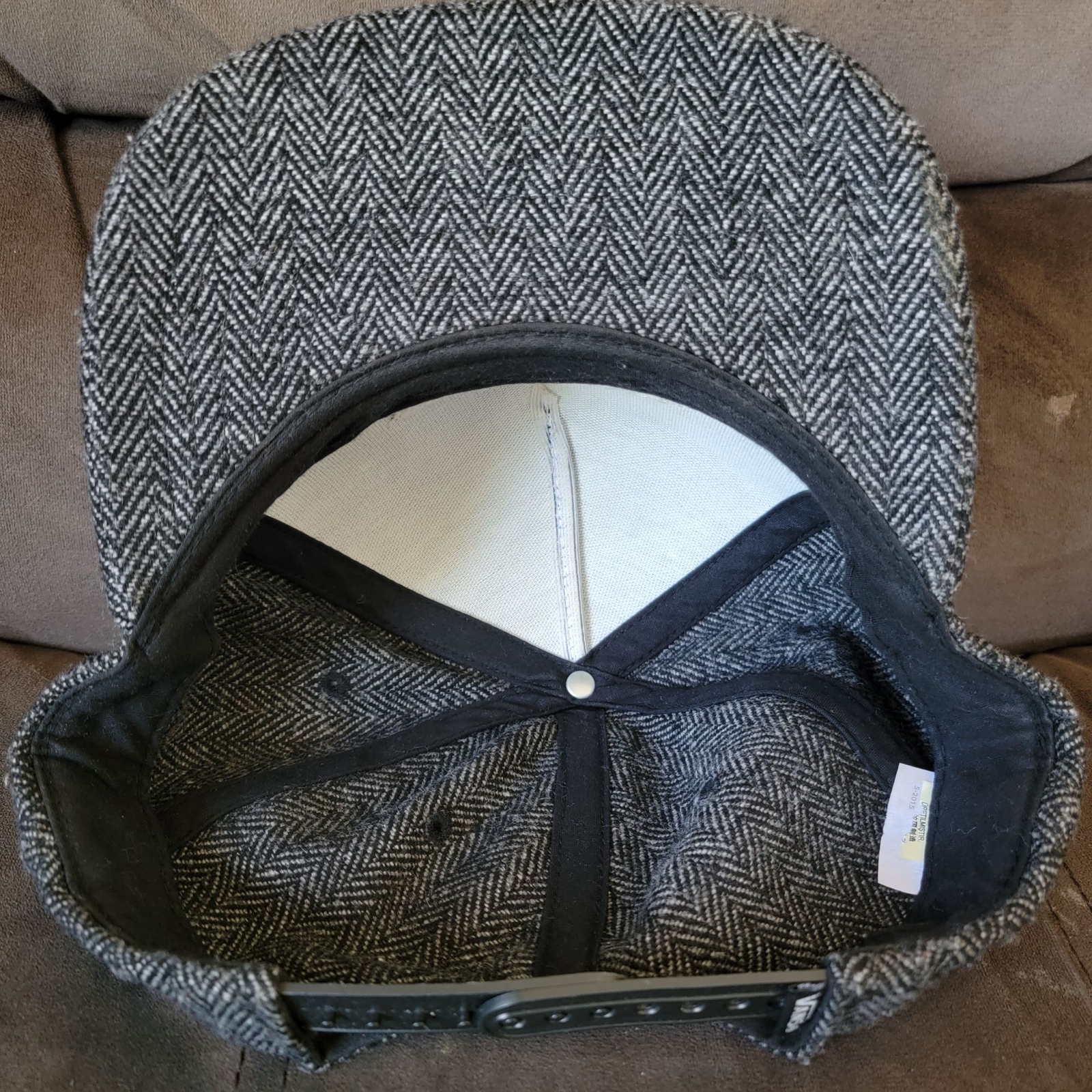 Vans Full Patch Snapback Hat Cap Gray Skateboard … - image 9