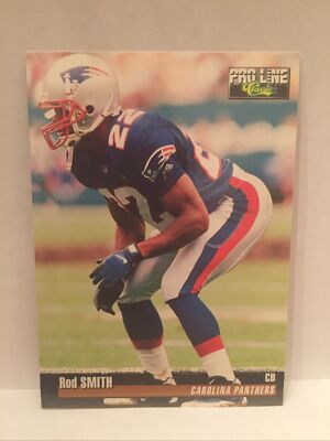 1995 Classic Pro Line Football #314 Carolina Panthers Rod Smith