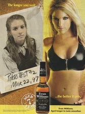 2004 EVAN WILLIAMS KENTUCKY WHISKEY SEXY GIRL Original Print Ad 20x28cm FHM 10