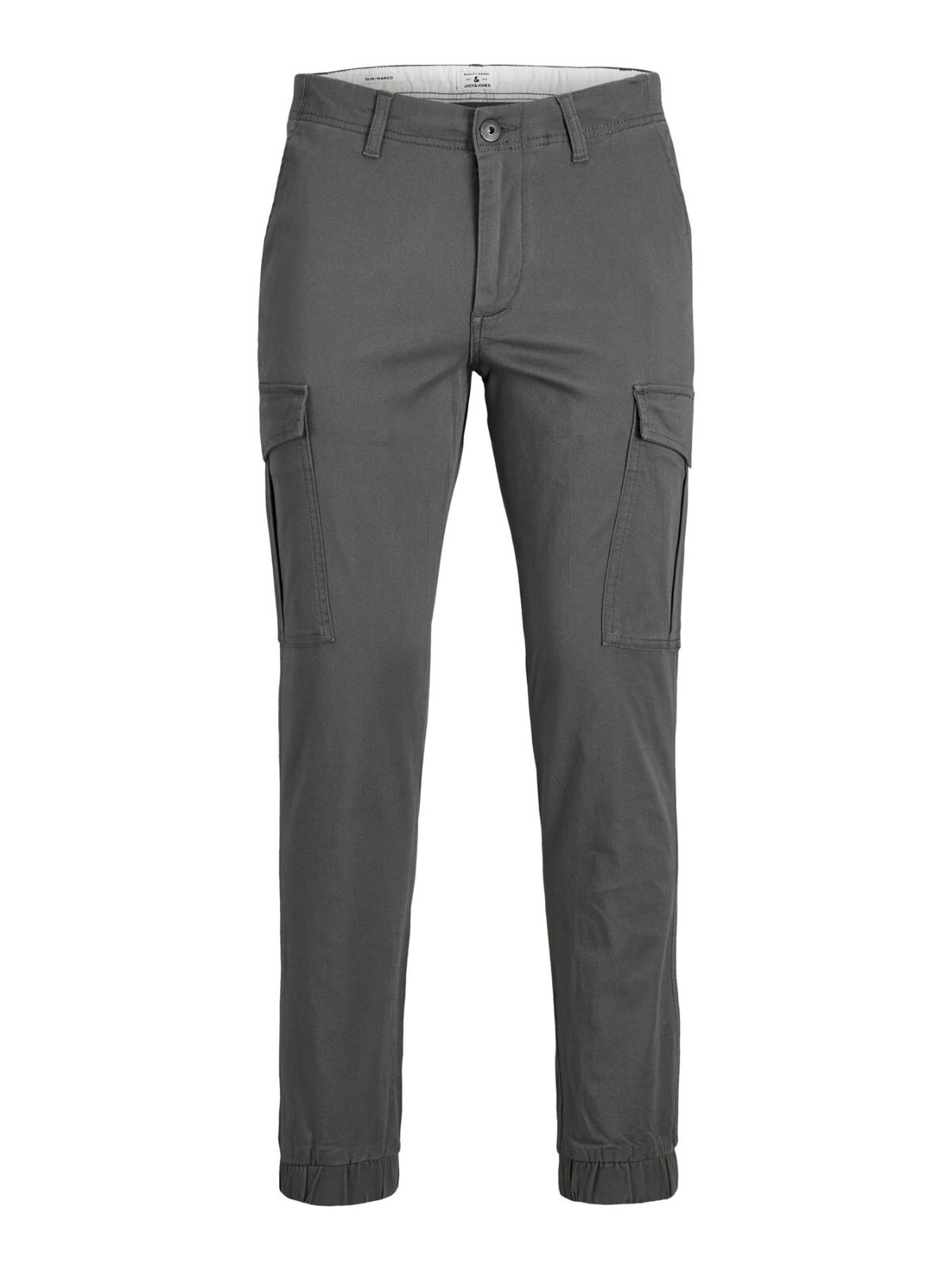 Mens Jack & Jones Cuffed Cargo Trousers Slim Fit Casual Combat Pants