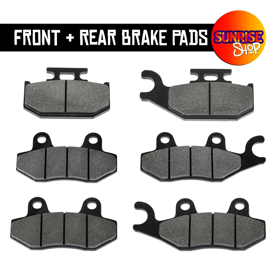 Front+Rear Orange Shock Covers + Brake Pads for Yamaha Raptor 700 R SE 2006-2012 - Image 2 of 4