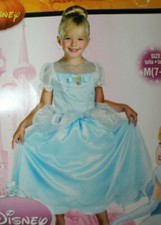 NEW Girl's M CINDERELLA Dress Up Costume Disney Princess 7-8 Parks NWT Halloween